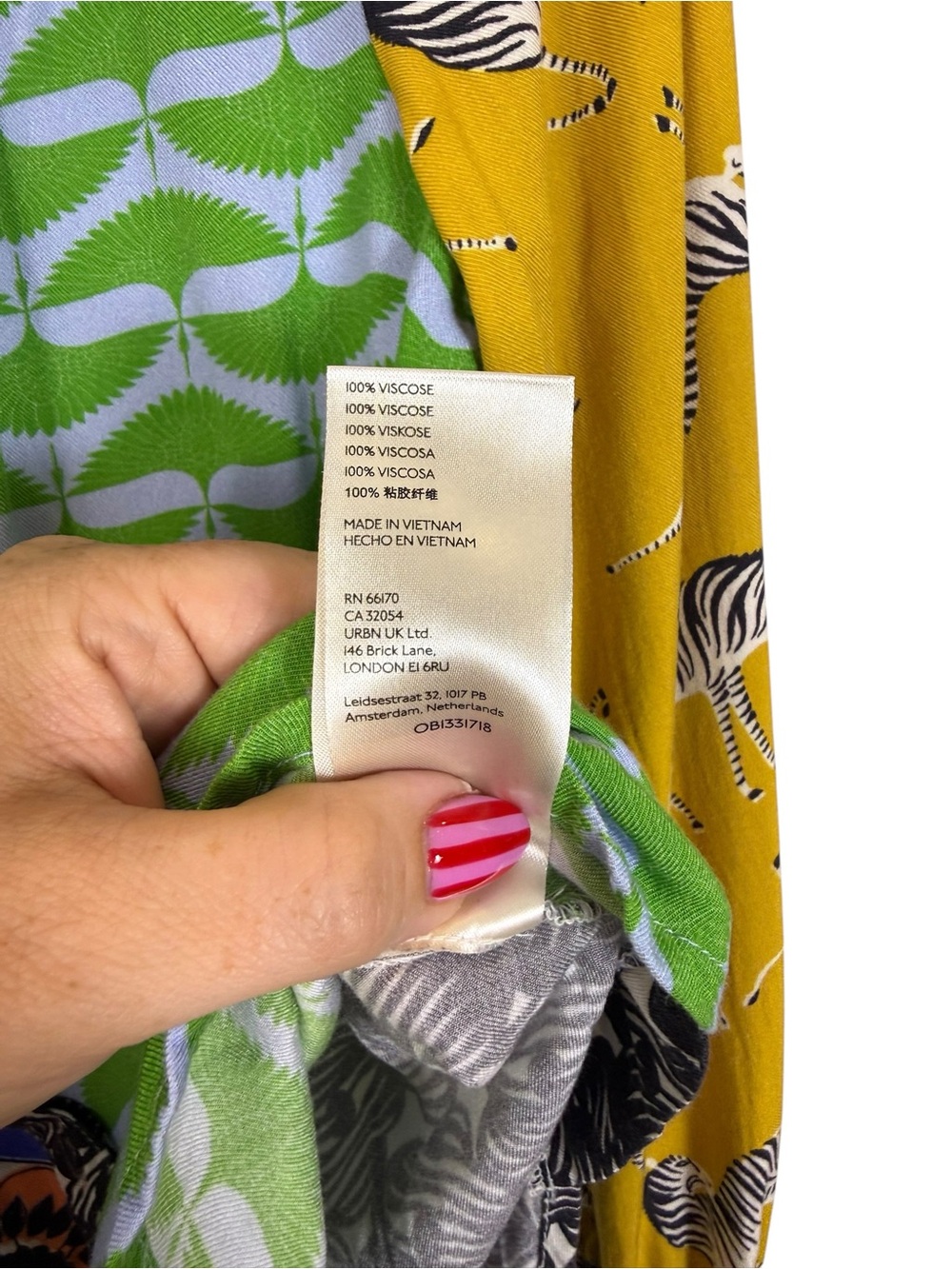 Anthropologie Maeve The Paz Mixed Print Button Down Zebra Floral Geometric Top S - Picture 4 of 5